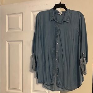 Gap Blue Button-Up Shirt